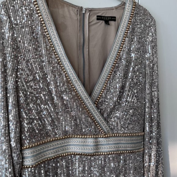 Guess Patrice Embellished Sequin Dress - Picture 5 of 10